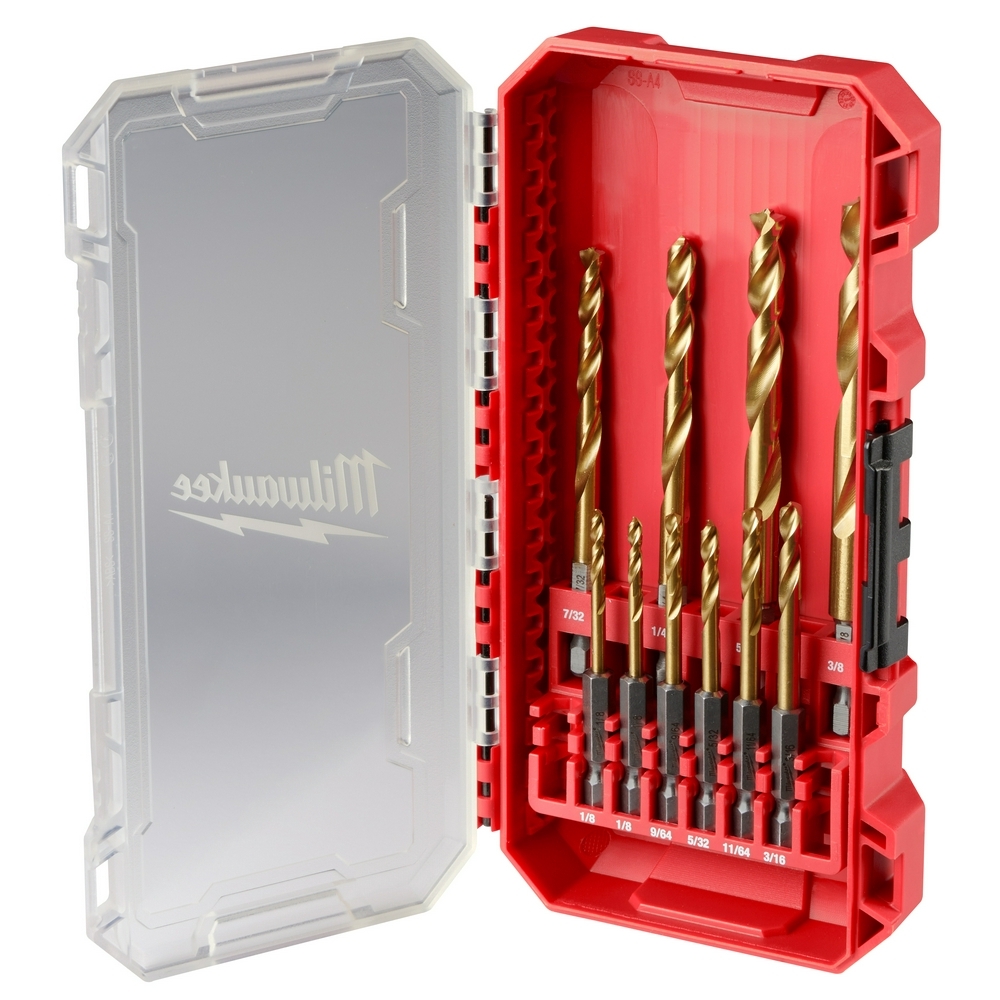 SHOCKWAVE Impact Duty RED HELIX Titanium Drill Bit Set  10PC