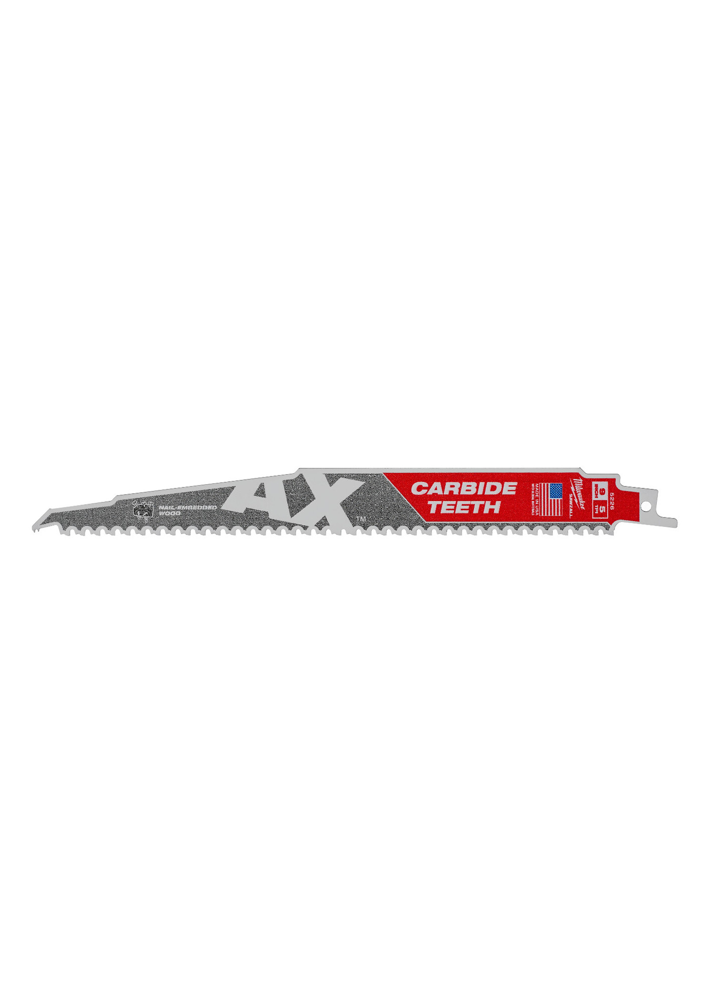 9 in. 5 TPI The Ax Carbide Teeth SAWZALL Blades 5PK