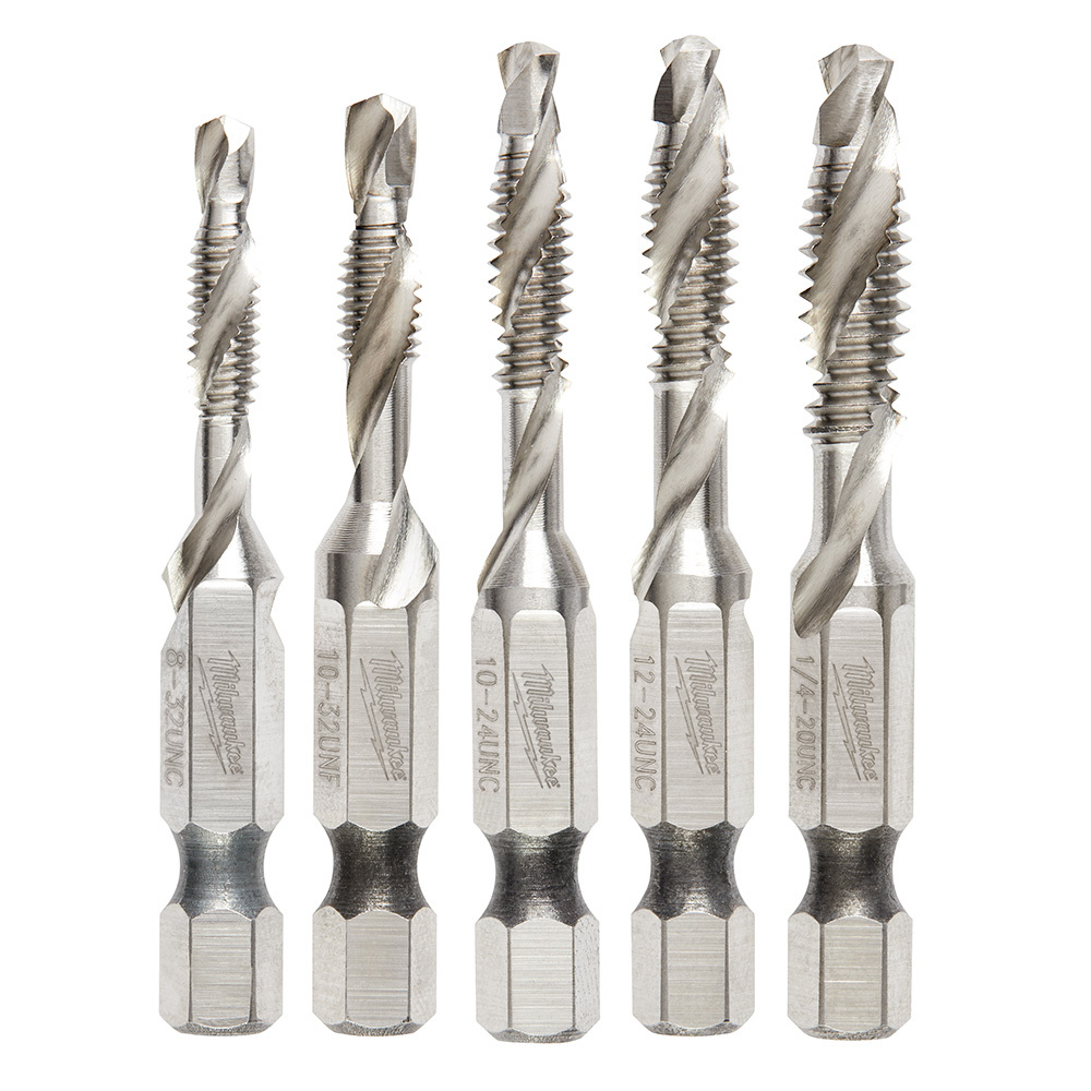 SHOCKWAVE 5 Pc. SAE Impact Drill Tap Set