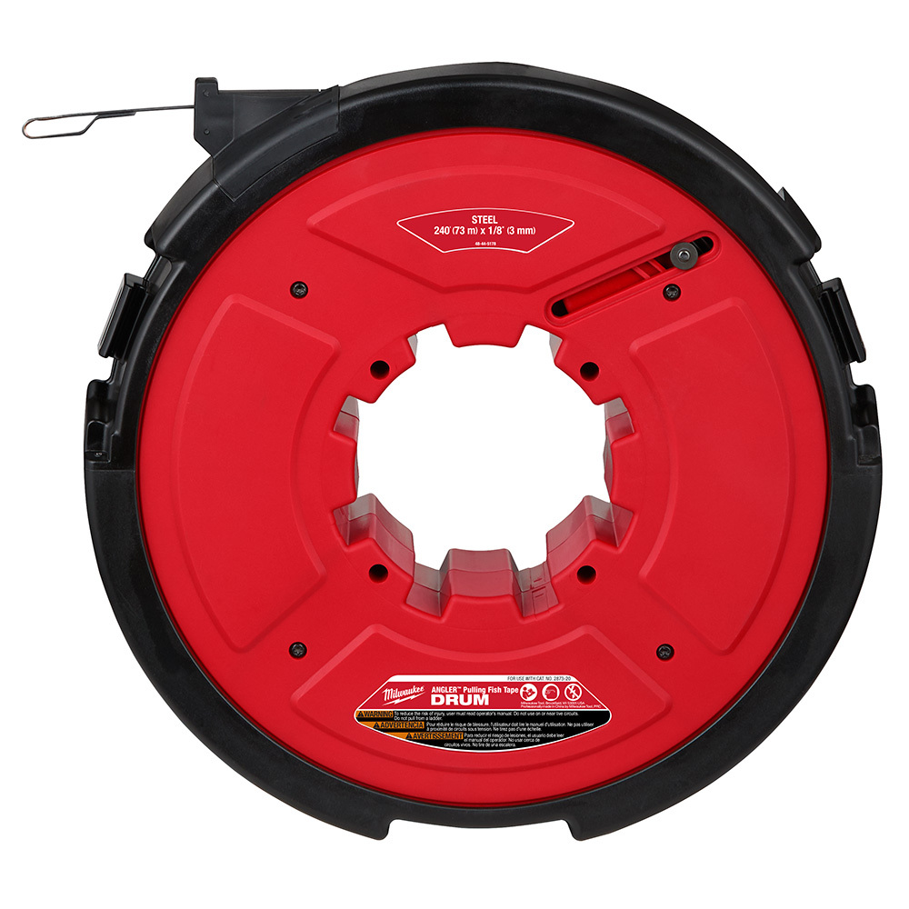 M18 FUEL ANGLER 240 Ft. x 1/8 in. Steel Pulling Fish Tape Replacement Cartridge