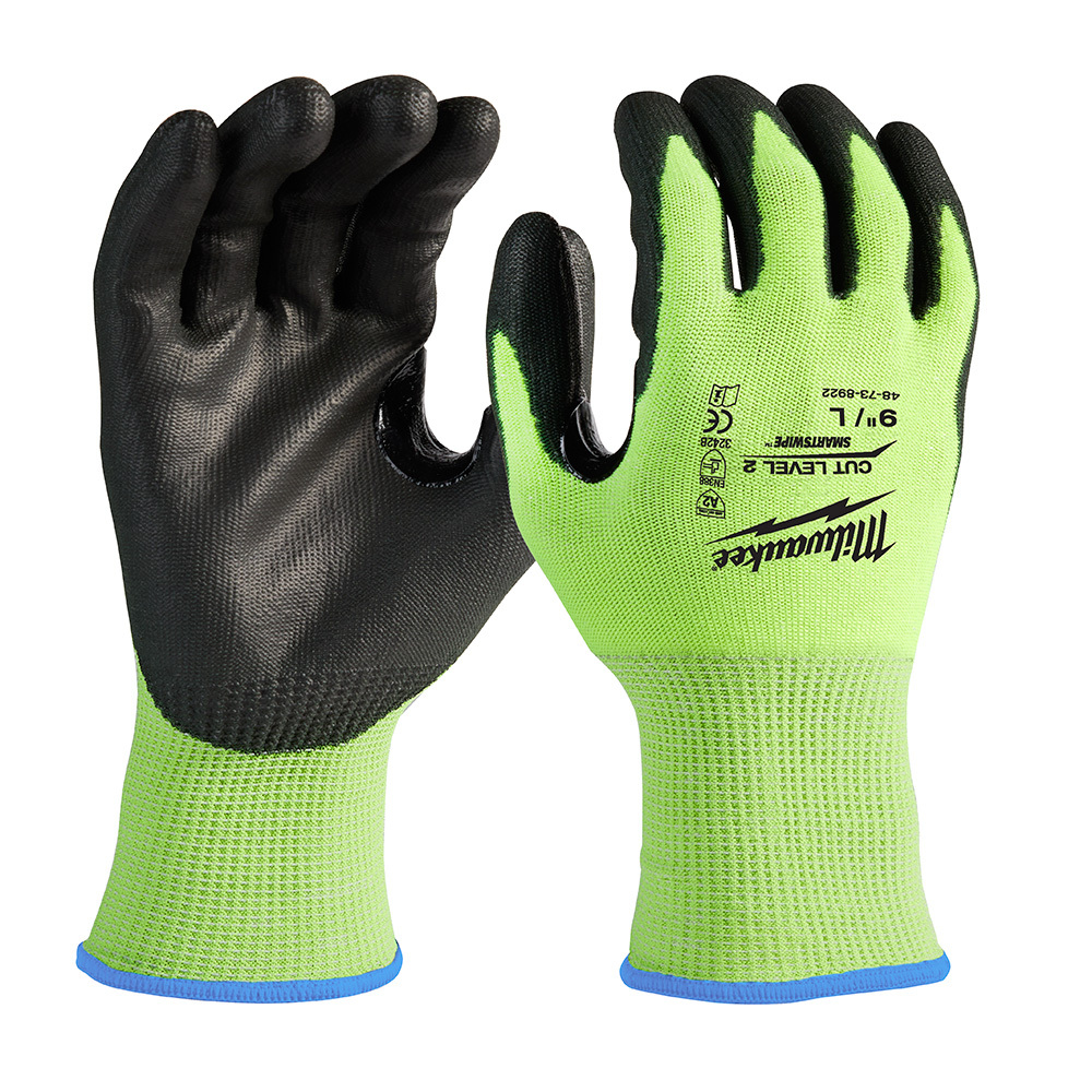 High Visibility Cut Level 2 Polyurethane Dipped - L