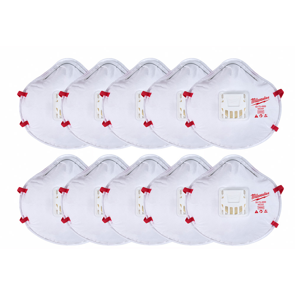 10PK N95 Valved Respirator