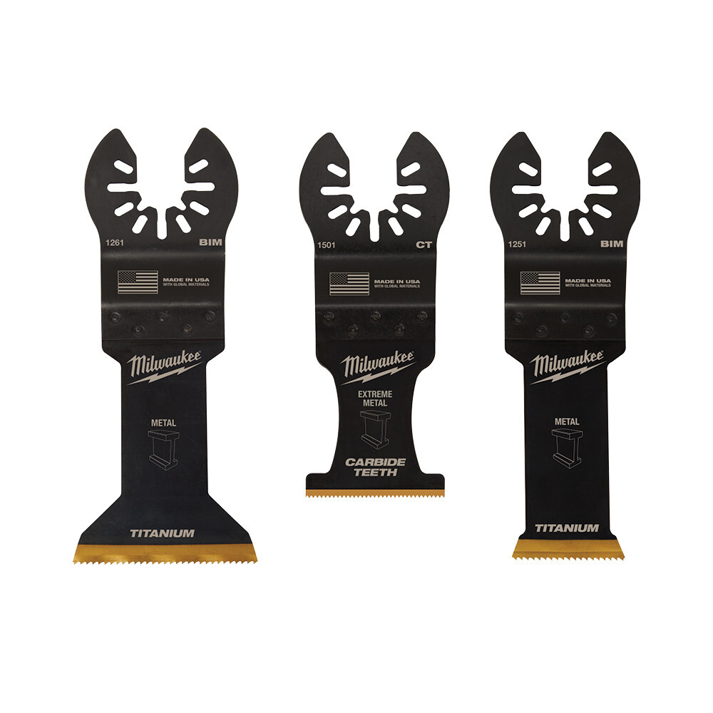 Milwaukee OPEN-LOK 3PC METAL CUTTING MULTI-TOOL BLADE VARIETY PACK