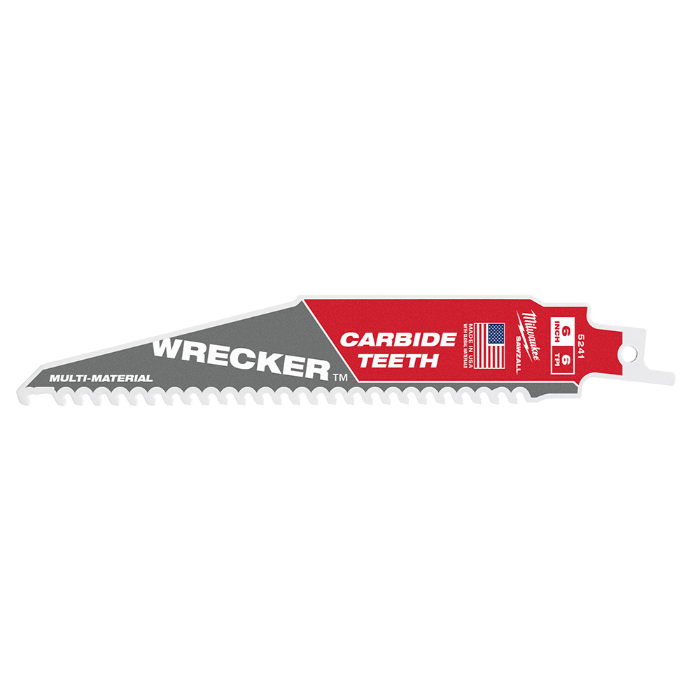 6" 6 TPI THE WRECKER with Carbide Teeth SAWZALL Blade 1PK