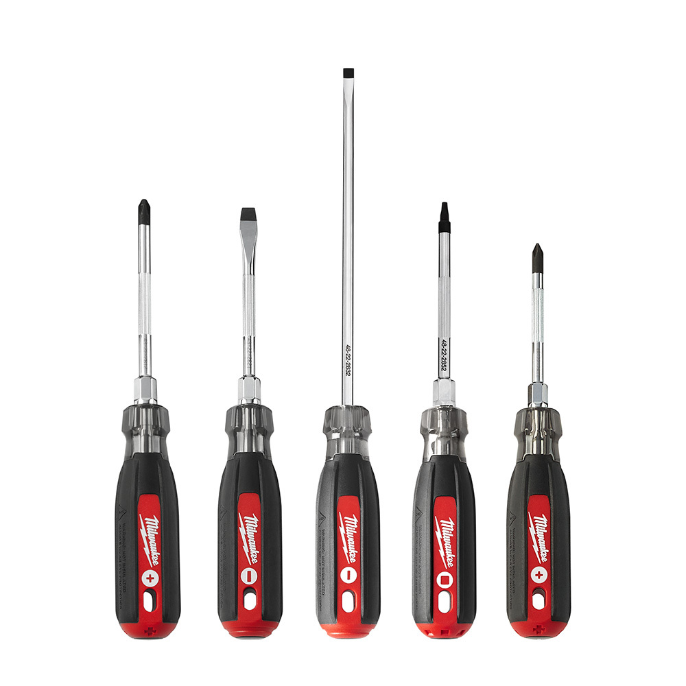 5 Pc Cushion Grip Screwdriver Kit