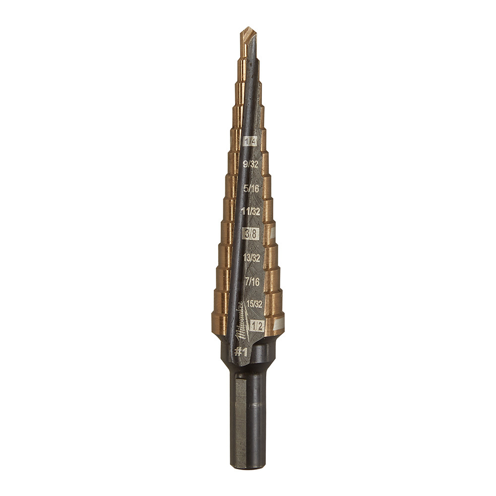 Milwaukee Cobalt Step Drill Bit #1 (1/8-1/2)