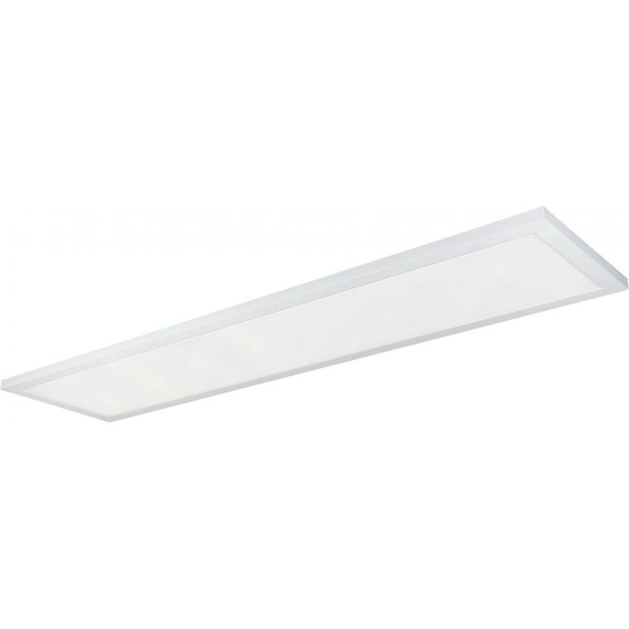 45 Watt 12" x 48" Surface Mount LED Fixture - 3000K - 90 CRI -  Low Profile - White Finish - 120/277 Volts