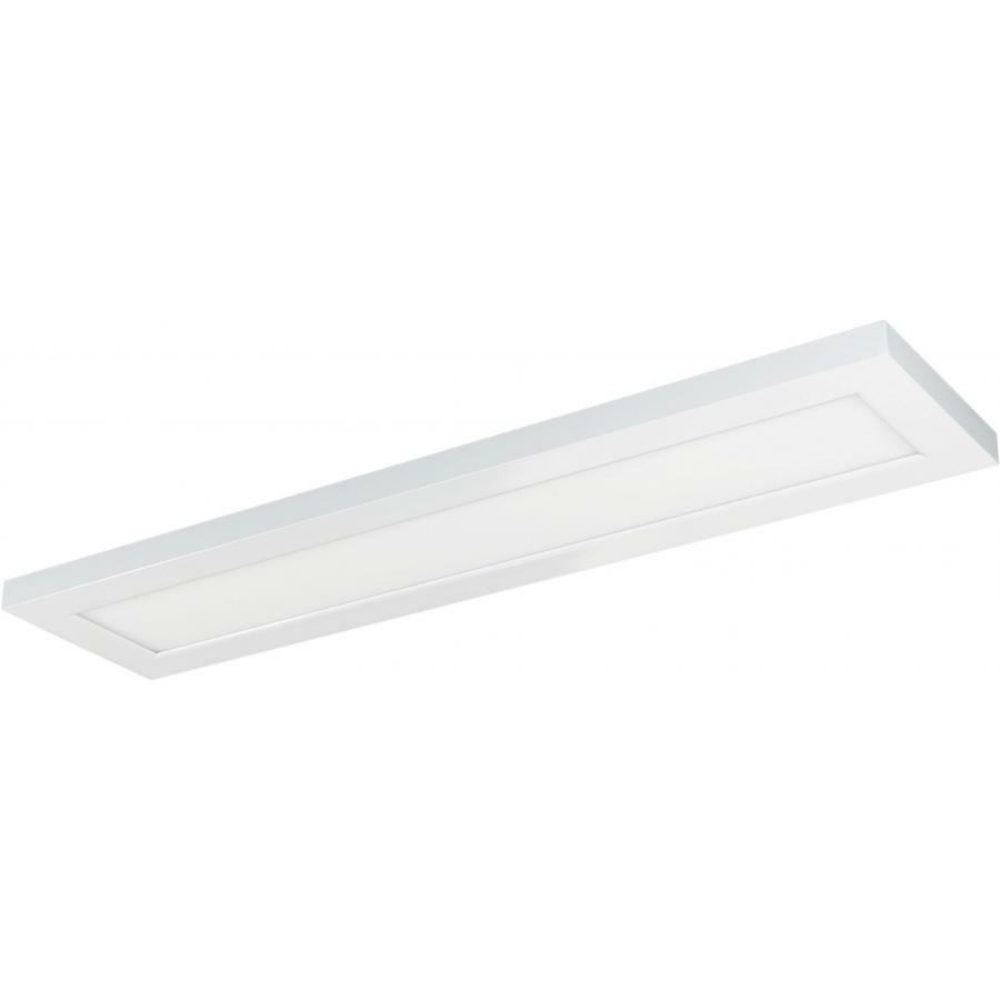 22 Watt 5" x 24" Surface Mount LED Fixture - 3000K - 90 CRI -  Low Profile - White Finish - 120/277 Volts