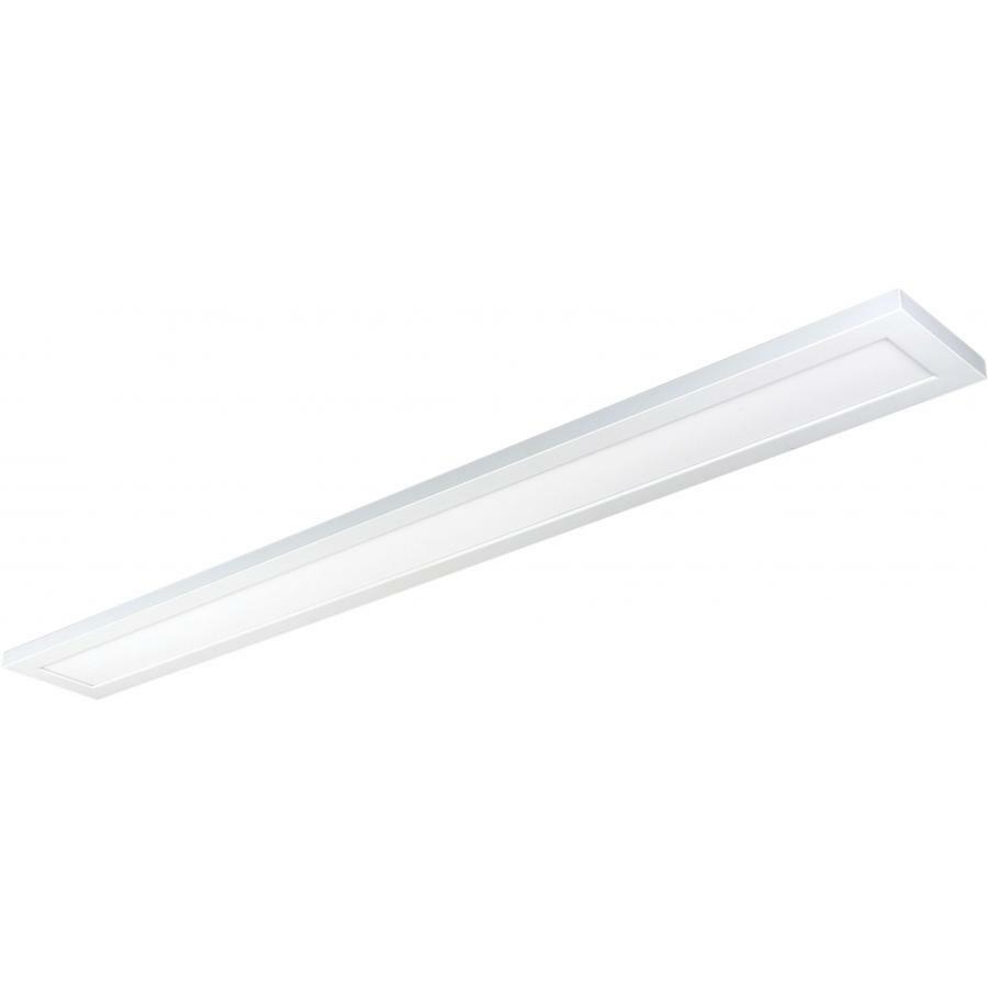 40 Watt 5" x 48" Surface Mount LED Fixture -  5000K -  80 CRI -   Low Profile -  White Finish -  120/277 Volts
