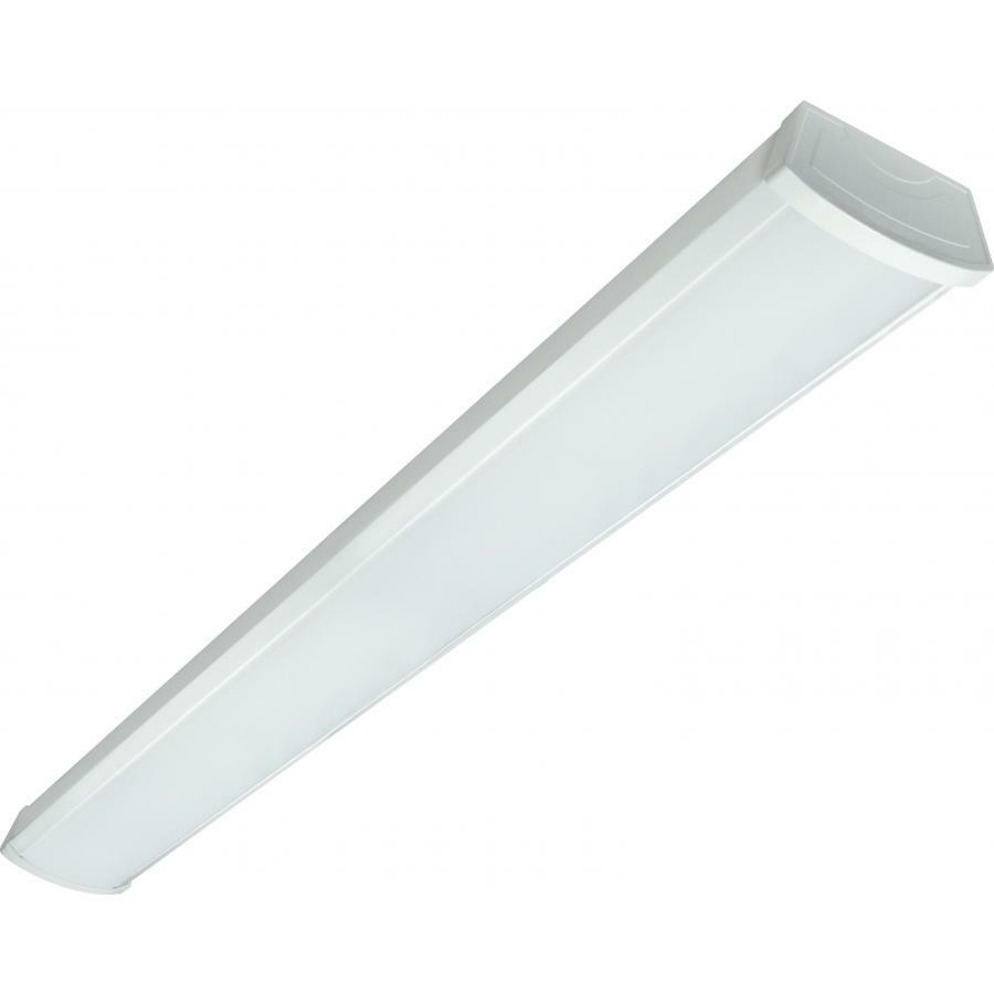 LED 4' Ceiling Wrap - 40 Watt - 4000K - White Finish - 120-277V