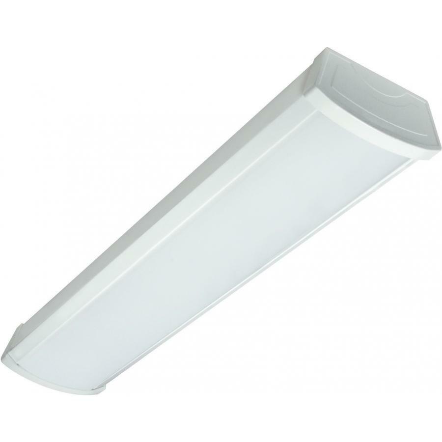 LED 2' Ceiling Wrap - 20 Watt - 4000K - White Finish - 120-277V