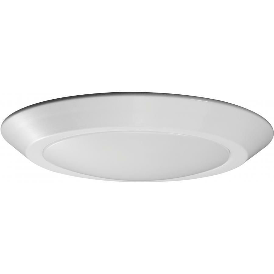 10" LED Flush Mount Fixture - Disk Light - White Finish - 3000K