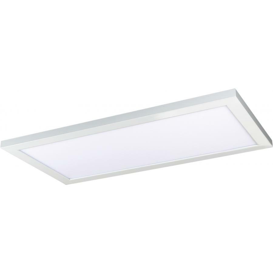22 Watt 12" x 24" Surface Mount LED Fixture - 4000K - 80 CRI - Low Profile - White Finish - 120/277 Volts
