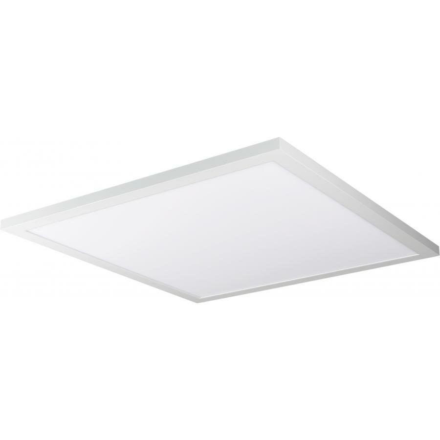 45 Watt 24" x 24" Surface Mount LED Fixture - 4000K - 80 CRI - Low Profile - White Finish - 120/277 Volts