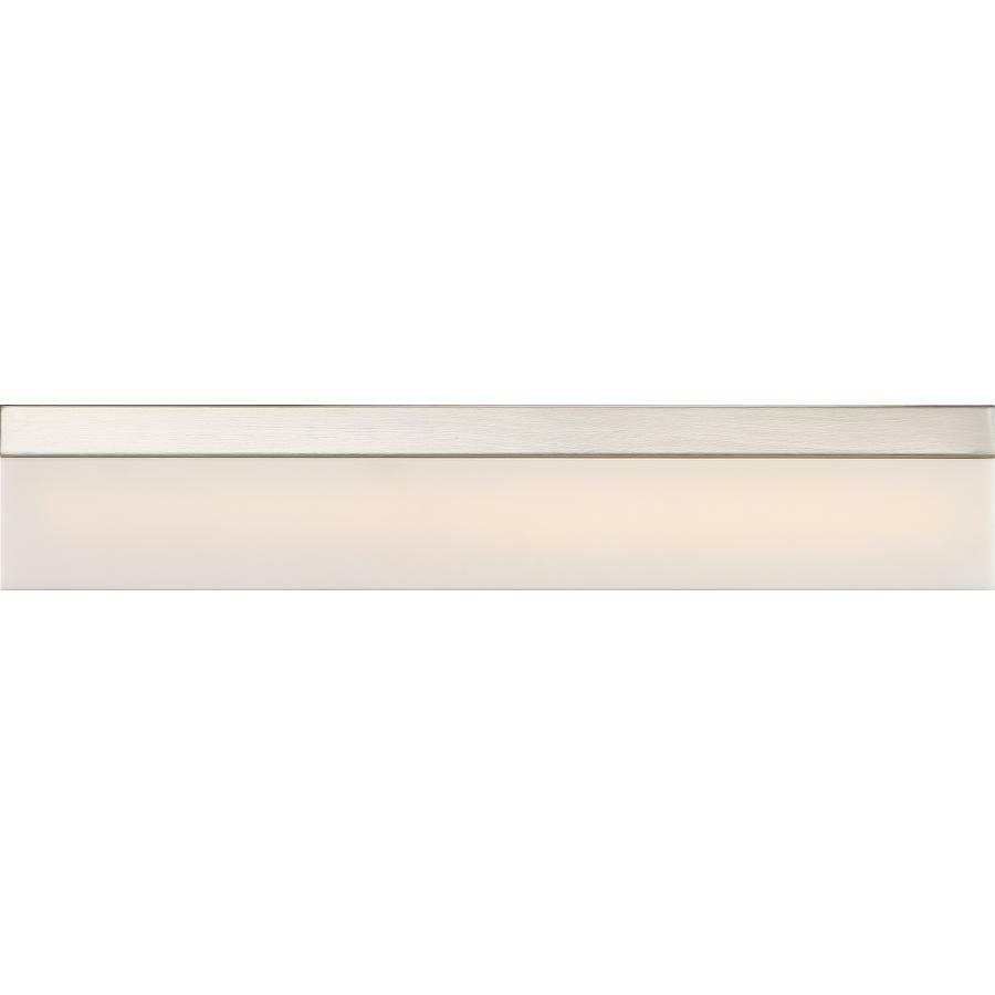Jackson LED Medium Vanity - Brushed Nickel Finish with White Acrylic