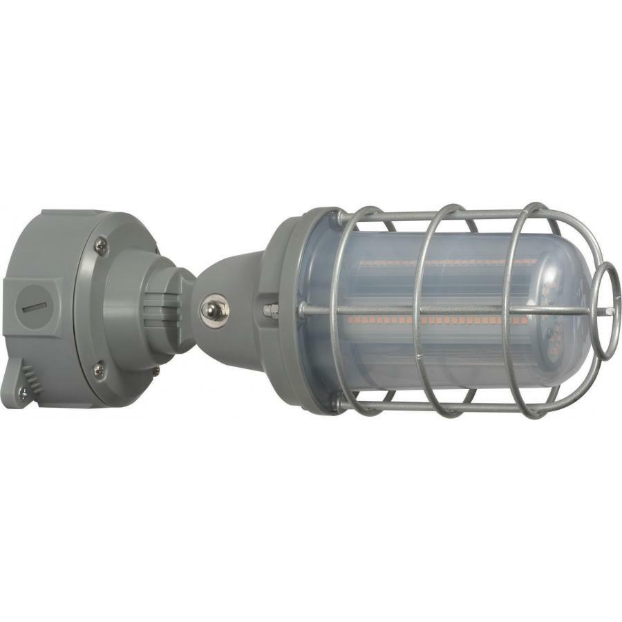 LED Adjustable Vapor Tight Fixture 20W 4000K Gray Finish 100-277V