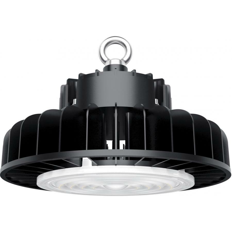 LED UFO High Bay Fixture - 100 Watts - 4000K - Black Finish