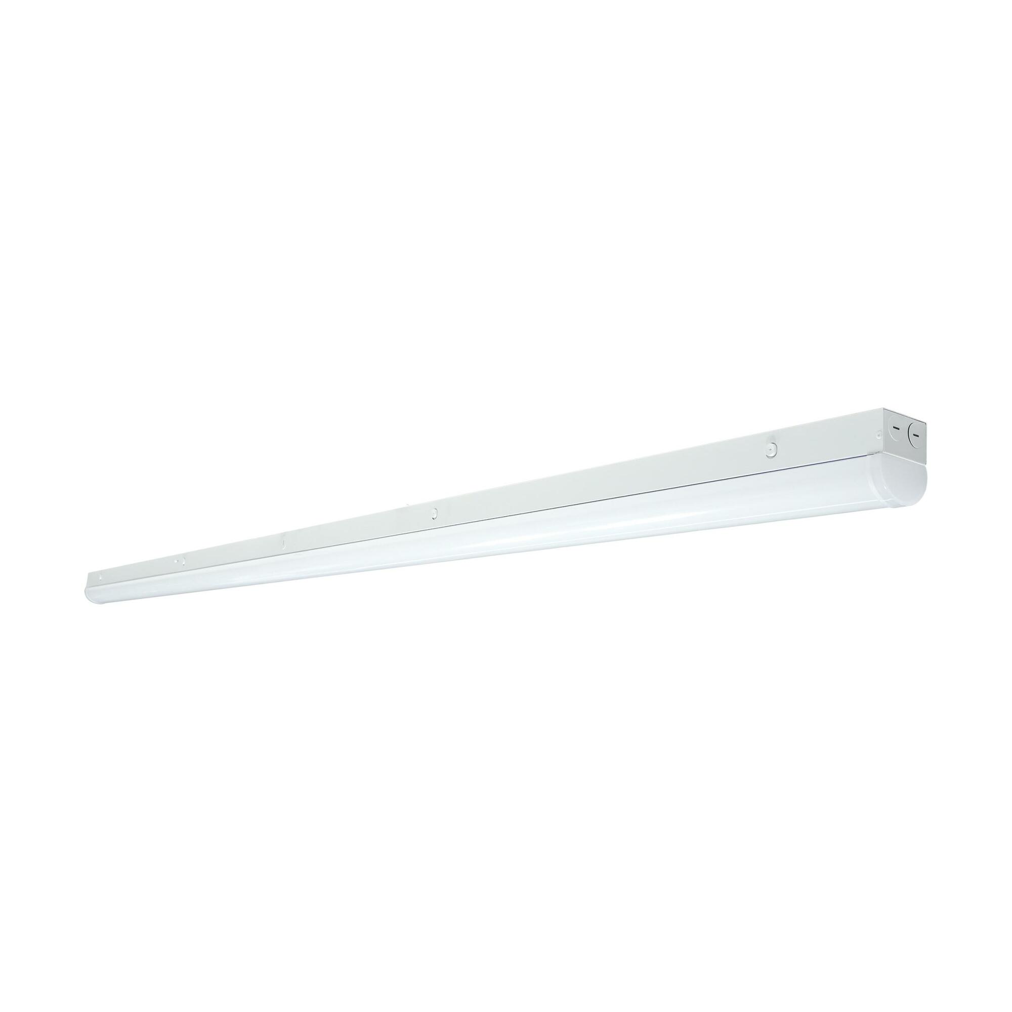 8 ft. LED Linear Strip Light - Wattage and CCT Selectable - White Finish