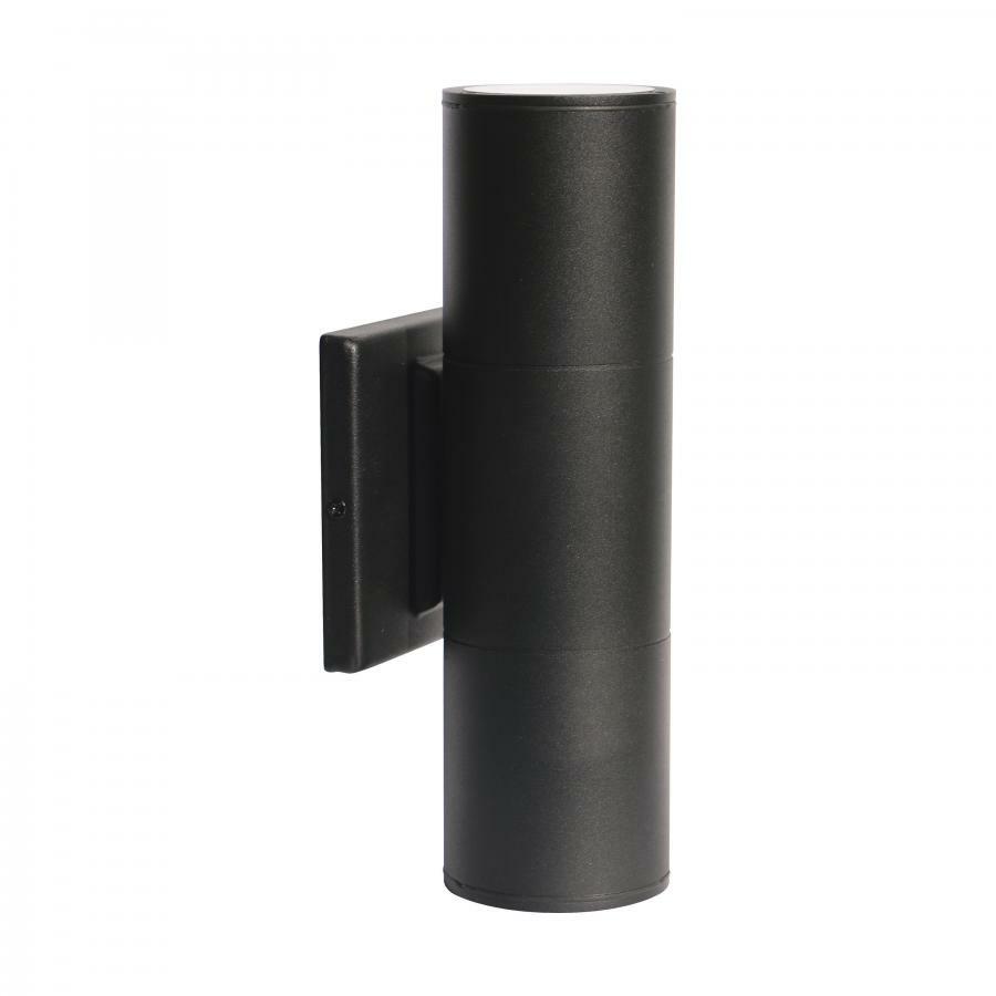 2 Light LED Large Up and Down Sconce Fixture - Black Finish 20W 120/277V