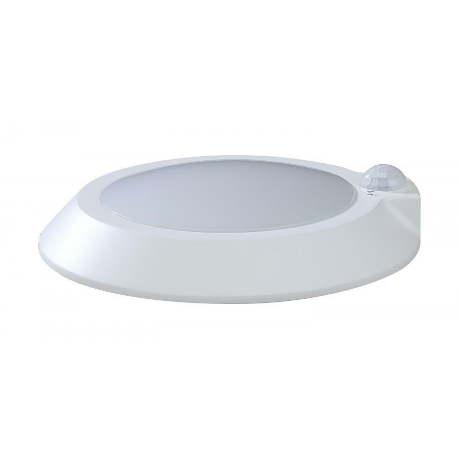 7 in. LED Disk Light - Fixture with Occupancy Sensor - White Finish - 4000K