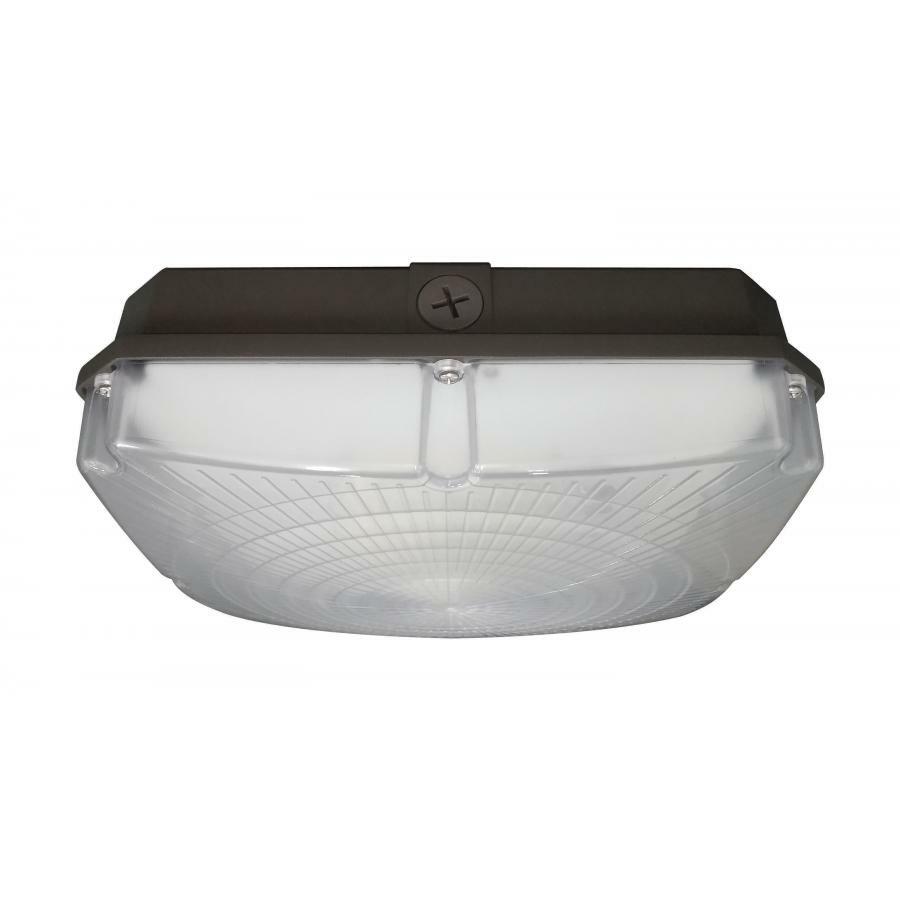 LED Canopy Light - 40 Watts- 5000K - Bronze Finish - 120-277 Volts