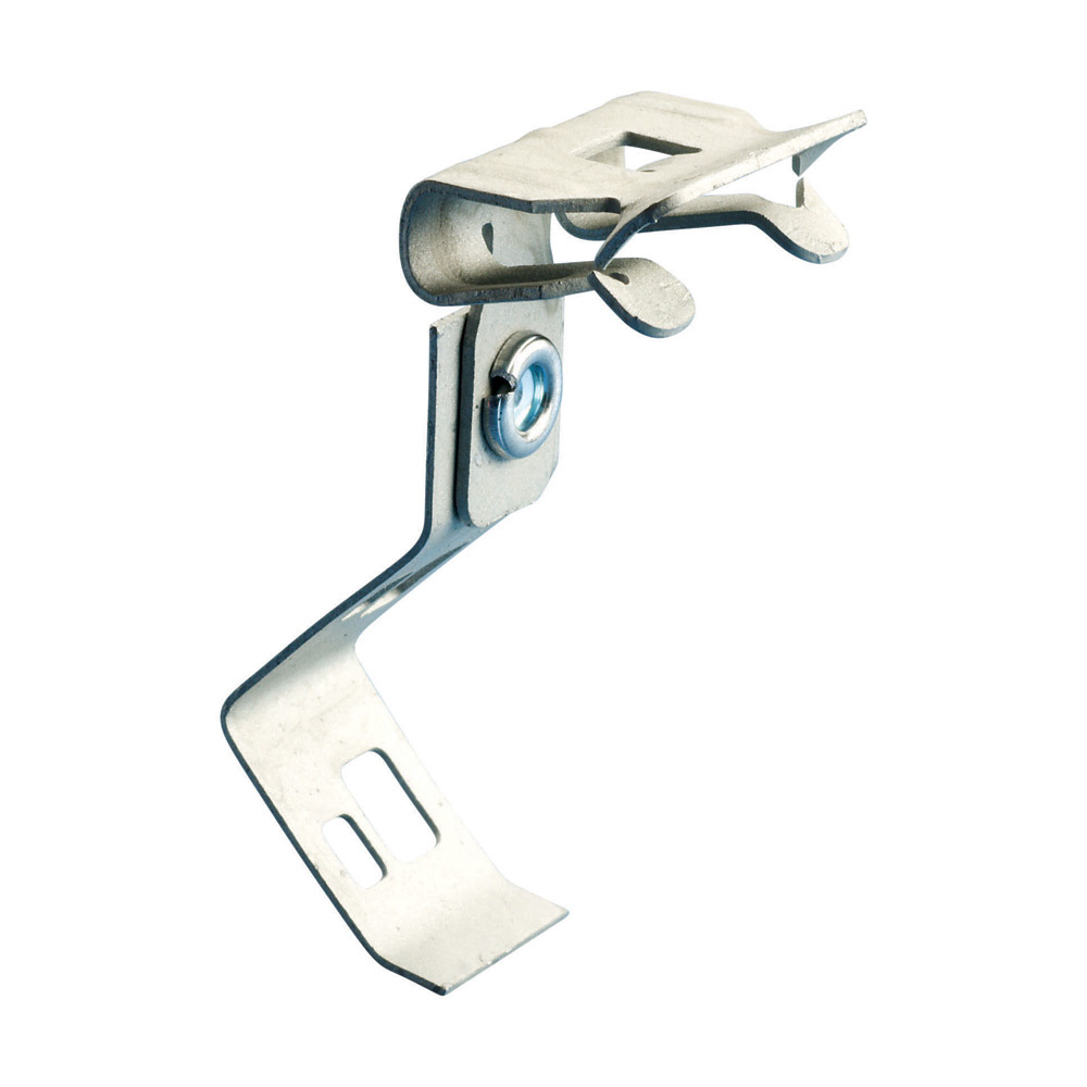 H-708 Rod/Wire to Flange Clip, 9/16"?3/4" Flange, 1/4" Rod, #8 Wire