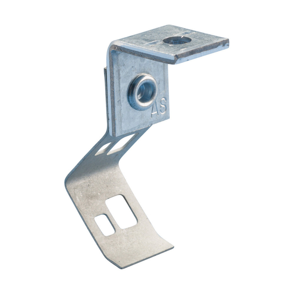Push Install Rod/Wire Hanger with Angle Bracket, 1/4" Rod, #8 Wire