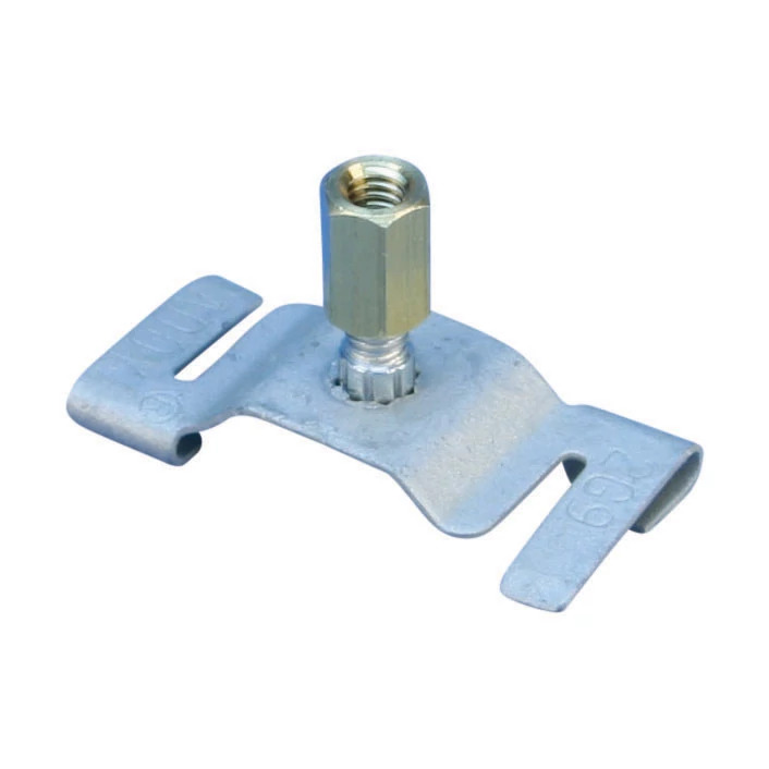 2G9 Twist Clip for Track Lighting, Narrow Grid, 5/8" Screw, Pal Nut