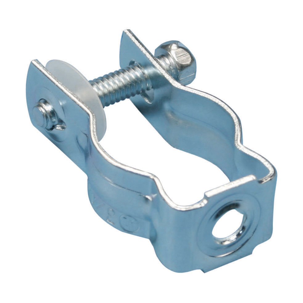 Bolt Close Conduit/Pipe Clamp, S304, 4" EMT, 4" Rigid/Pipe, 0.328" Hole