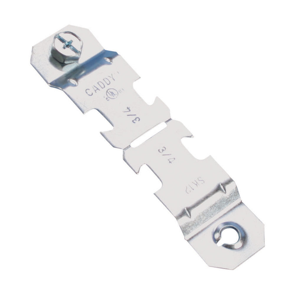 Single Piece Strut Clamp for Conduit, Steel, EG, 1" EMT, 1" Rigid/Pipe