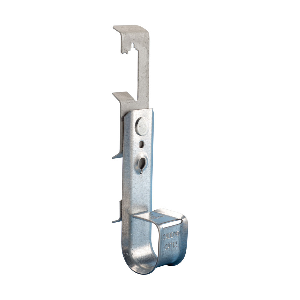 nVent CADDY Cablecat J-Hook with Rod/Wire Clip, 3/4" dia, 3/8"?7/16" Flange, 3/8" Rod