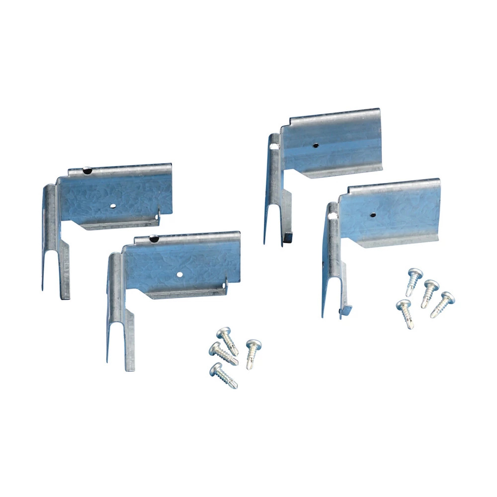 Seismic Lighting Fixture Clamp, Two Standard Tapered 2 x 4 Fixtures Side-by-Side