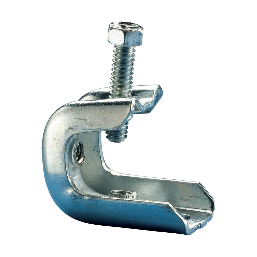 Beam Clamp, 1/4" Rod, 0.5" Max Flange