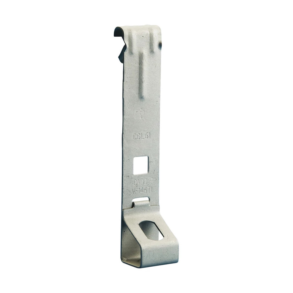 VF-Ti/T Rod to C-Purlin Clip, Spring Steel, 1/4" Hole, Threaded, 1/16"1/4" Flange