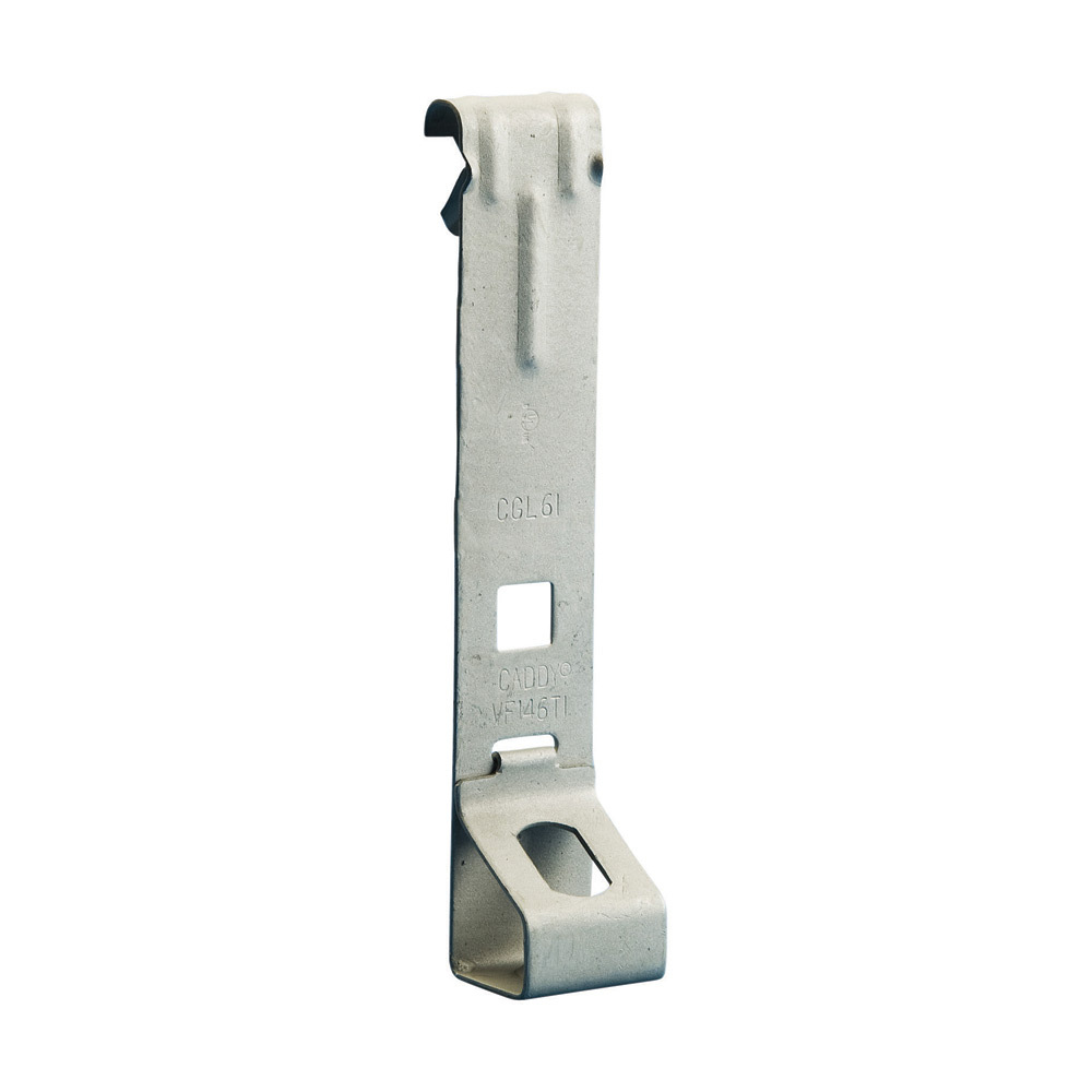 VF-Ti/T Rod to C-Purlin Clip, Spring Steel, 3/8" Hole, Plain, 1/16"?1/4" Flange