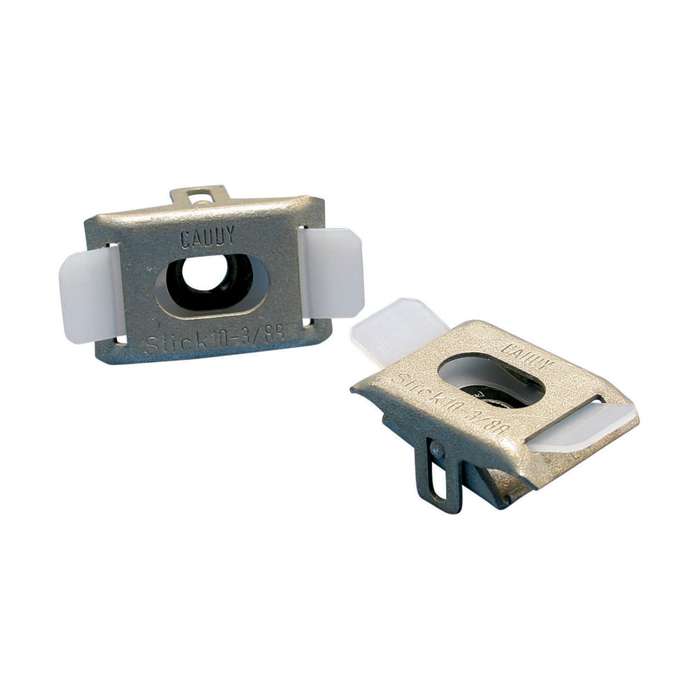 nVent CADDY Slick Nut, Polyamide, Spring Steel, 1/4" Hole, Threaded