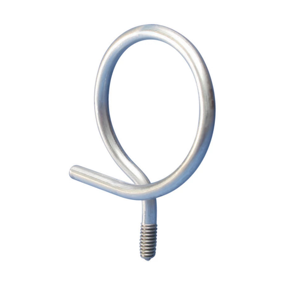 Threaded Bridle Ring, 4" dia, 1/4" Screw, Metal