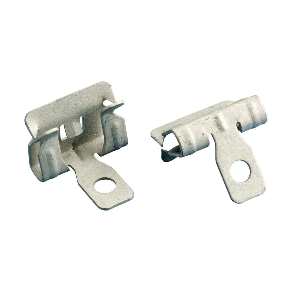 Hammer-On Flange Clip, Side Mount, Spring Steel, 9/16"?3/4" Flange