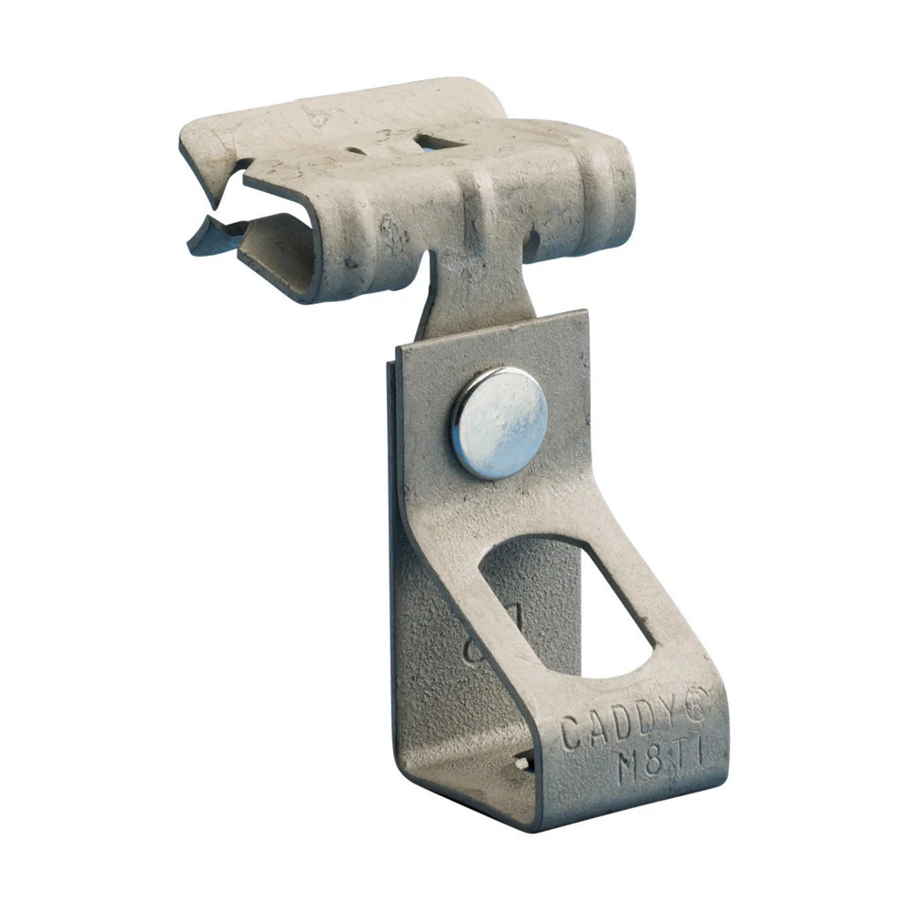 H-Ti/T Rod to Flange Clip, 0.375" Hole, Plain, 0.5625"0.75" Flange