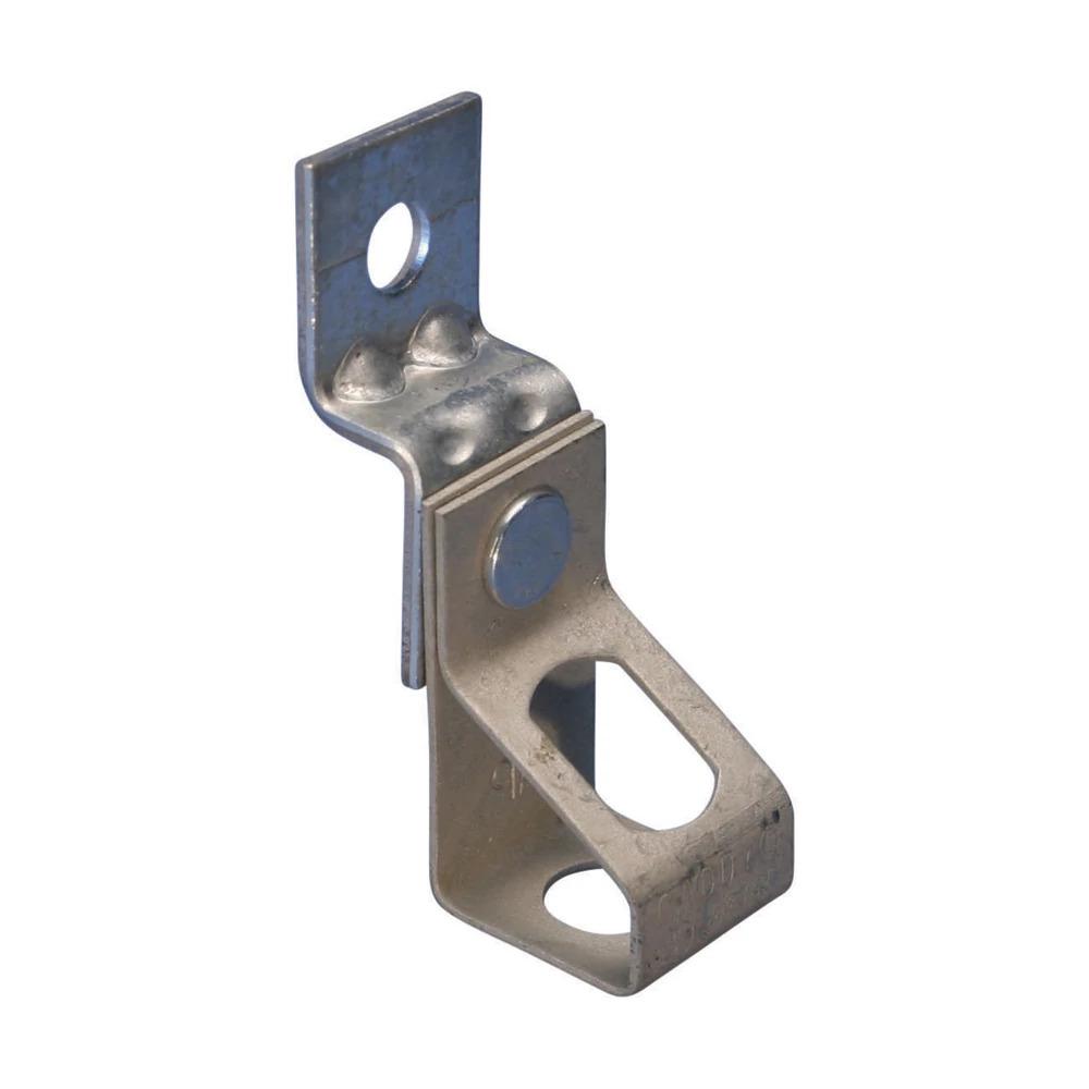 Thread Install Rod Hanger with Offset Bracket, 3/8" Hole, Plain