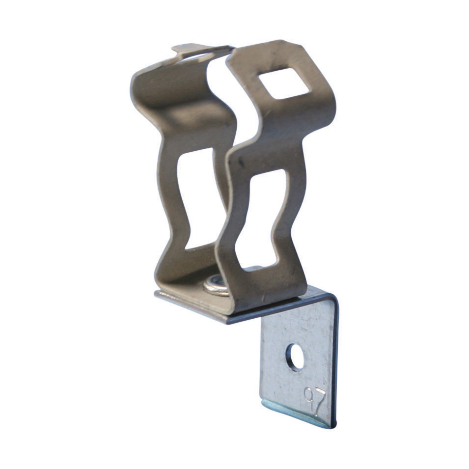 Through stud cable/conduit clamp, 1/2", 3/4" EMT, 1/2", 3/4" rigid