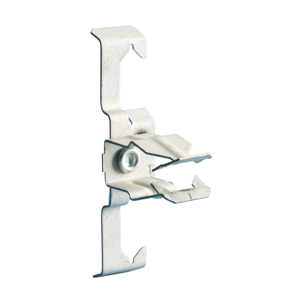 Push In Conduit to Rod/Wire Clip, 1/2" EMT, 3/8" Rod, 3/8"?7/16" Flange