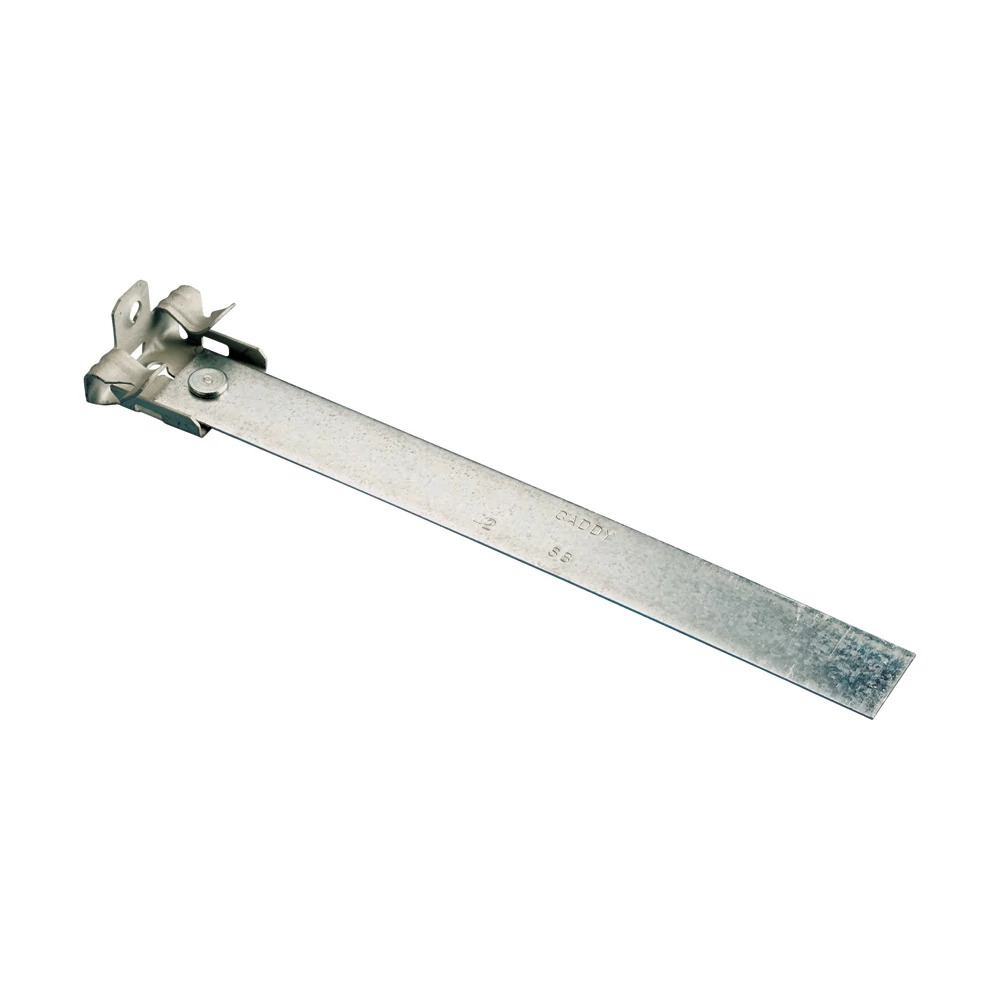 Hammer-On Flange Clip, Bottom Mount with Retainer, 5/16"1/2" Flange, 13" Strap