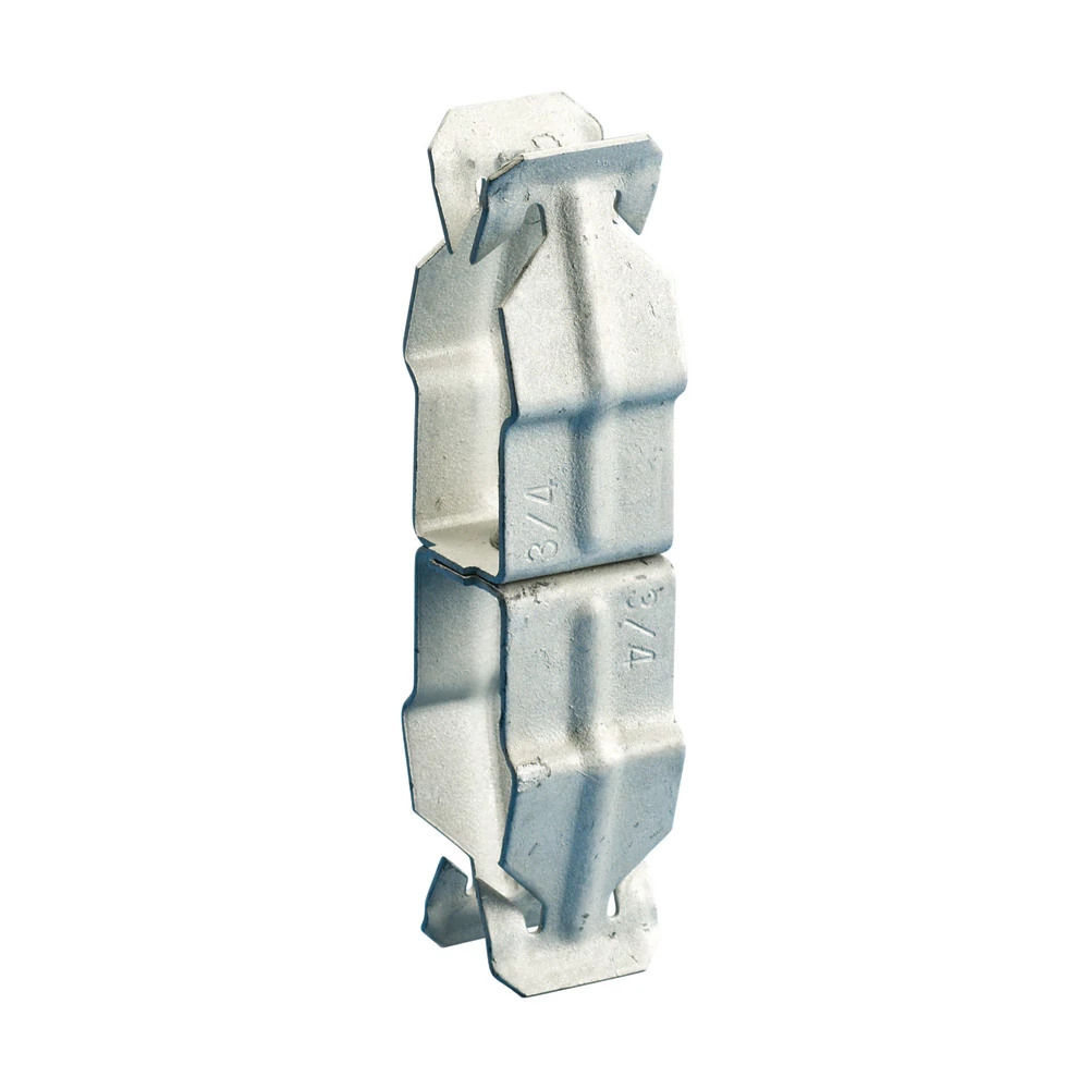 Push In Conduit to Conduit Clamp, 1" EMT1, 1" EMT2, 3/4" Rigid1, 3/4" Rigid2, 1.18"1.378" OD1, 1.18"1.378" OD2