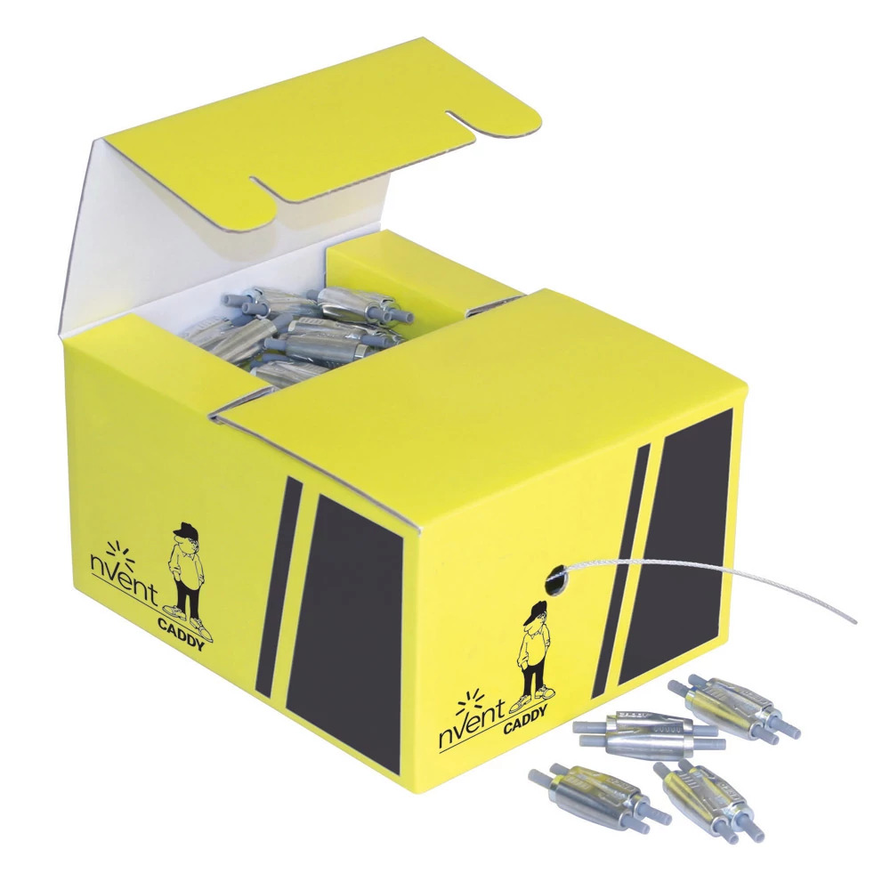 Spool Kit including 500 feet of 1.5mm Wire Rope and 100 Tool-Free Hangers - 44LB