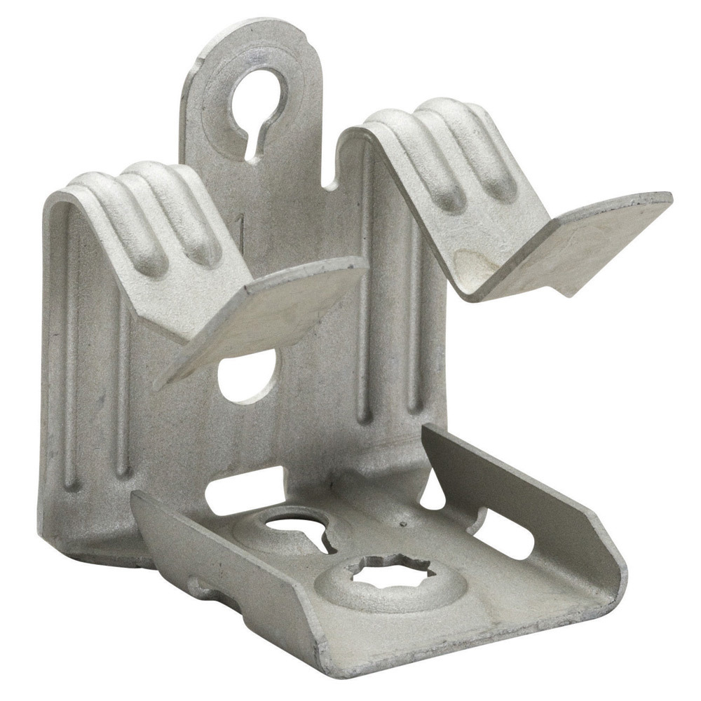 Hammer-On Flange Clip, Bottom Mount, Spring Steel, 13/16"?1 1/8" Flange