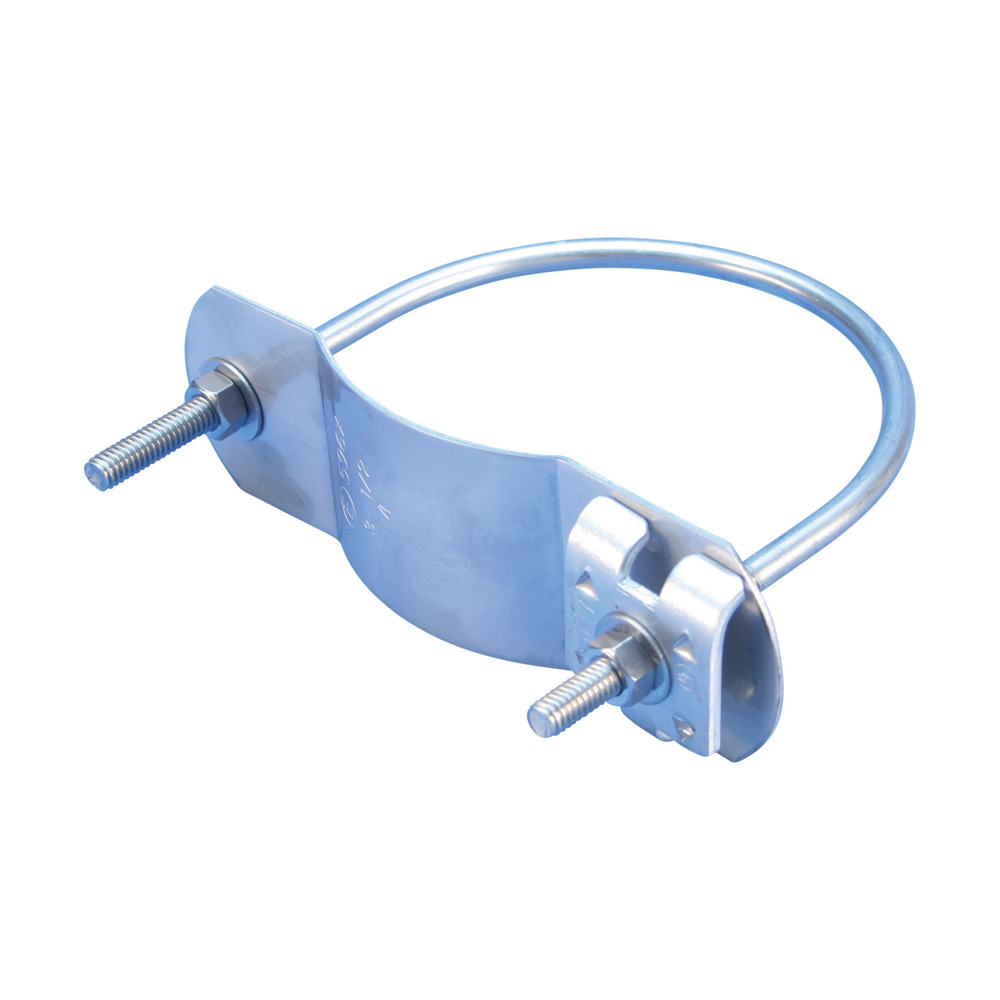 Stamped U-Bolt Pipe Clamp, Aluminum, S304, 0.438"?6.858" OD