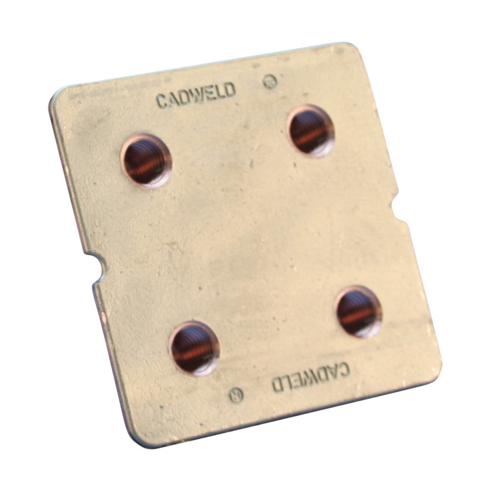 B161/B164 Earthpoint, Four Stud, Brass, 0.53" dia, 1/2 UNC Thread