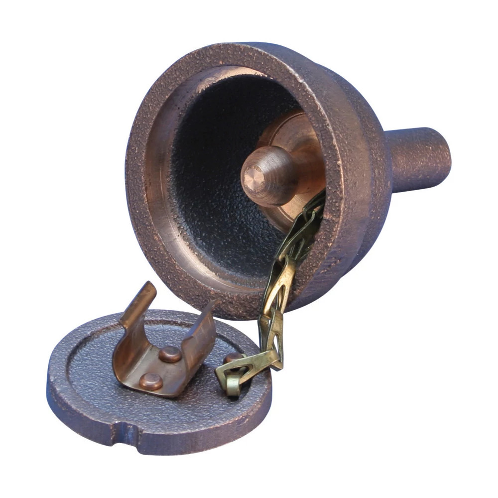Aircraft Grounding Receptacle with Ball Stud, 4 1/2", Permanent 5/8" Ball Stud