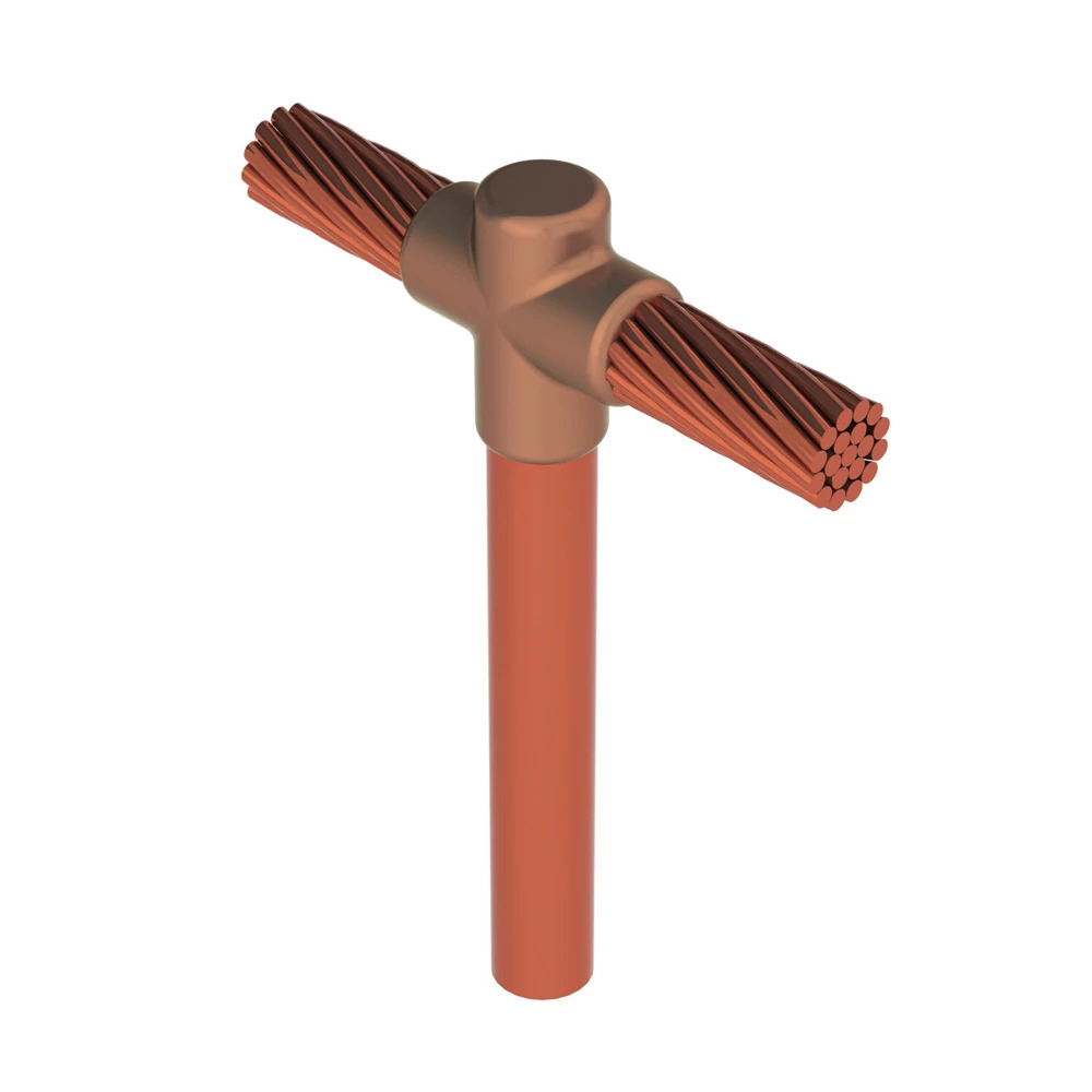 Cable to Ground Rod, GT, 3/4" Copper-bonded Rod to 2/0 Concentric